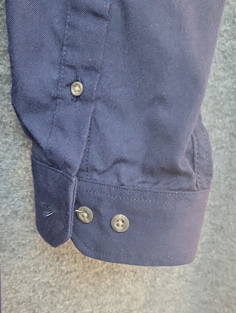 Carhartt Work Shirt with High-Vis Stripes - Navy & Lime/Gray Mens Size 2X - Picture 5 of 11